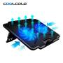 Охлаждающая подставка для ноутбука с вентилятором и подсветкой Coolcold K24 15,6 дюймов Черная