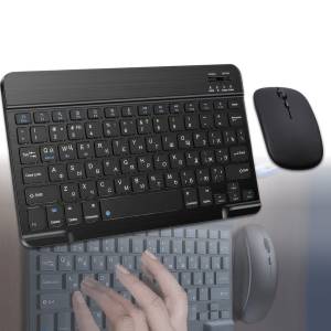 Комплект бездротової Bluetooth клавіатури з мишею Bt combo Чорний
