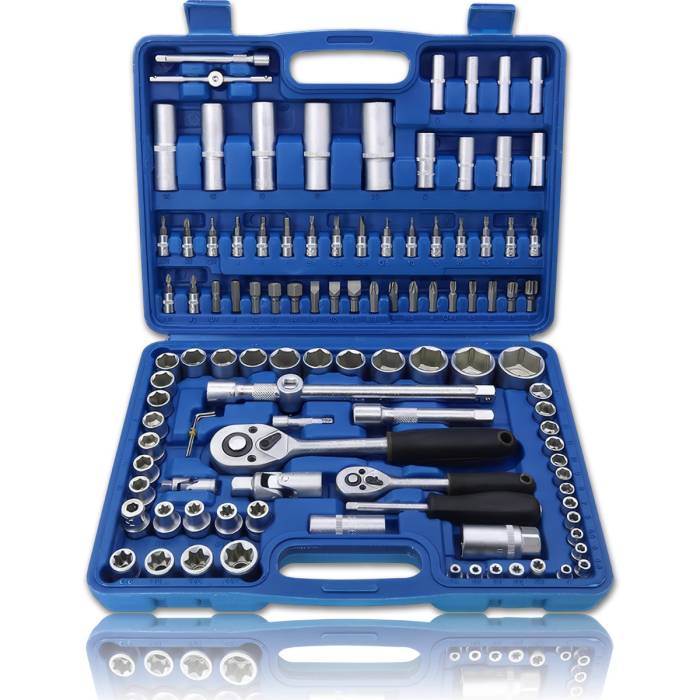 Автомобільний Набір Інструментів Piece Tool Set на 108 Ручних Інструментів у Пластиковому Кейсі