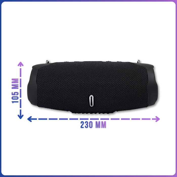 Портативная акустическая система Bluetooth Charge-6 B25 с подсветкой и ремешком