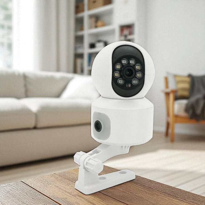 Камера наблюдения 2 в 1 с поворотной и стационарной камерой WiFi IP 3,6 Мп JT-8292QJ