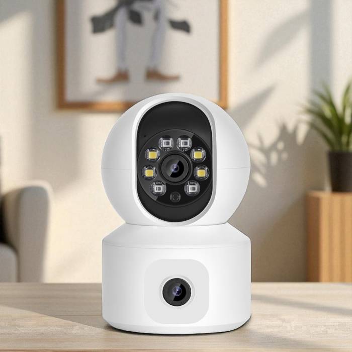 Камера наблюдения 2 в 1 с поворотной и стационарной камерой WiFi IP 3,6 Мп JT-8292QJ