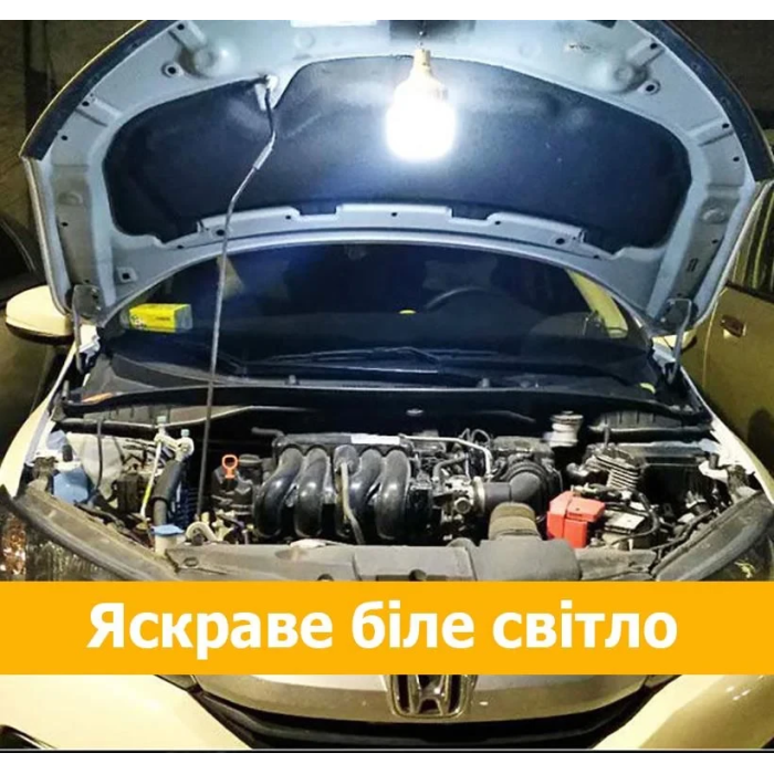 Підвісна світлодіодна LED лампа з гачком 3 режими свічення AKL-02 105мм Кемпінгова акумуляторна лампа