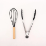 Набір силіконового кухонного приладдя 12 предметів Kitchen Set Кухонний набір з силікону та дерева Чорний