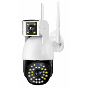 Вулична WiFi камера P12 з двома об'єктивами V380 PRO Портативна IP камера 6.0 Мп з віддаленим доступом