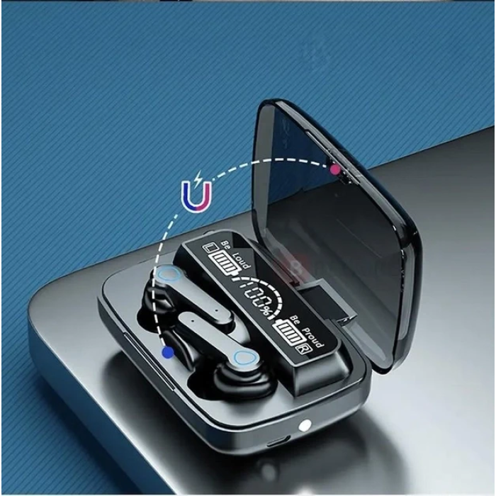 Бездротові вакуумні Bluetooth навушники вкладиші з кейсом TWS M19 BT Навушники з кейсом для заряджання