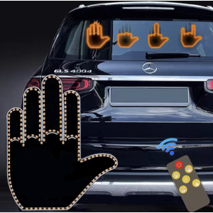 Підсвічування автомобільна LED долоня на заднє скло з пультом та жестами 3 режими