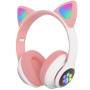 Беспроводные накладные Bluetooth наушники Cat Ear STN-28 Наушники с ушками и подсветкой Маленькая упаковка