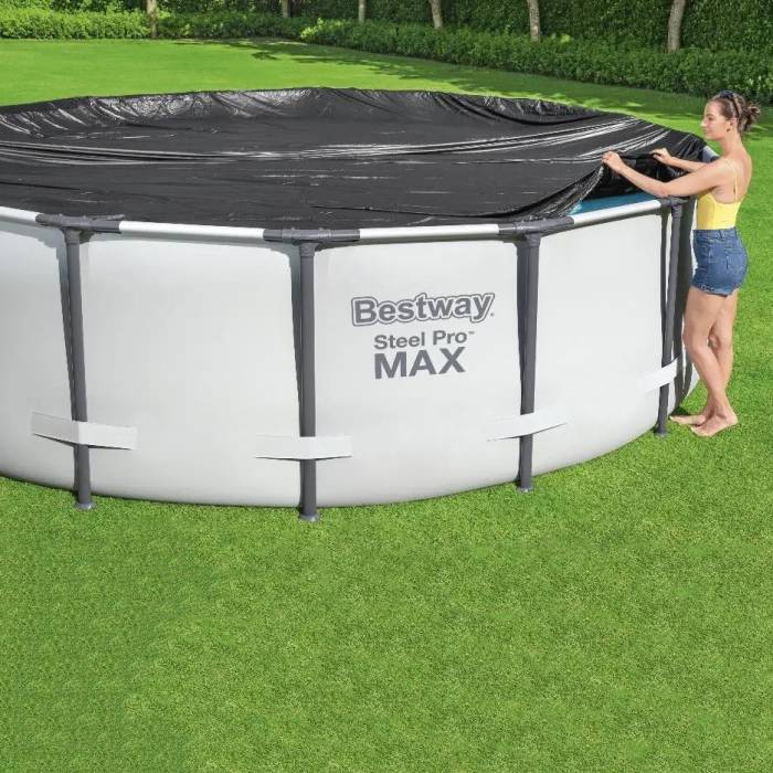Тент захисний 366 см для круглого каркасного басейну Bestway 58037