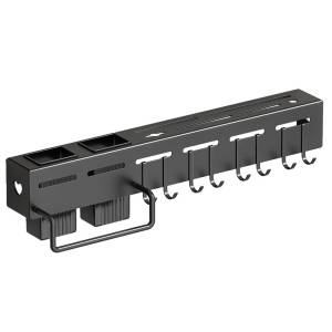 Настінна багатофункціональна полиця для кухонних предметів Tool rest 40 см Підвісний органайзер