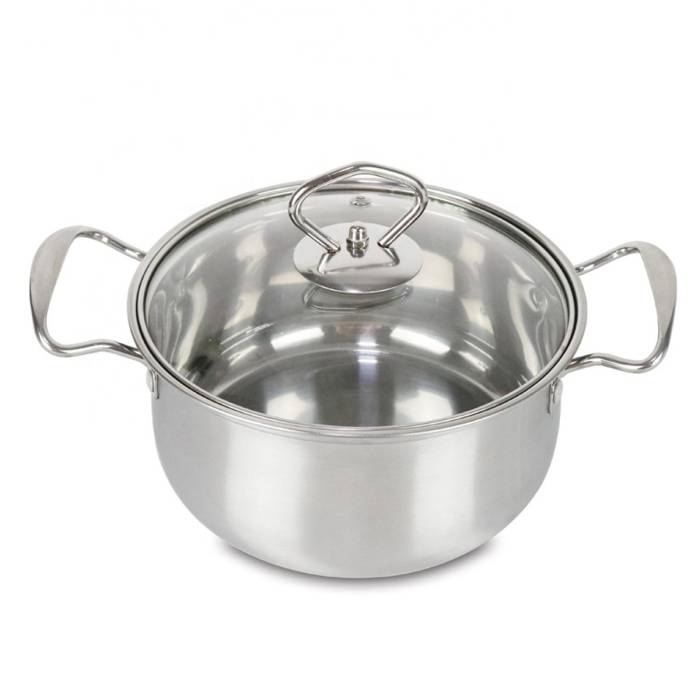 Набір 3-х штук каструль із кришками із нержавіючої сталі Classic Soup Pot 898-4