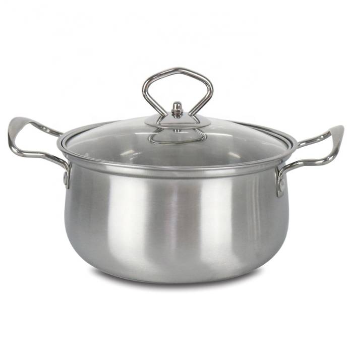 Набір 3-х штук каструль із кришками із нержавіючої сталі Classic Soup Pot 898-4