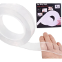 Багаторазовий двосторонній кріпильний скотч Ivy Grip Tape 3 м Нано стрічка прозора