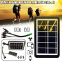 Сонячна панель з універсальним зарядним кабелем Cclamp CL-630 Solar 3W 6V Портативна сонячна панель