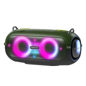 Портативная беспроводная Bluetooth колонка Hopestar A41 PARTY Мощная колонка с хороших звуком и влагозащитой Зеленый