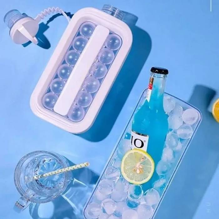 Силиконовая форма для льда в виде бутылки на 17 шариков Ice Cube Tray Силиконовая форма для замораживания