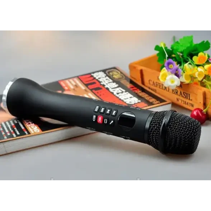 Портативний бездротовий Bluetooth Мікрофон 598 L598 караоке з екраном Bluetooth і потужним динаміком