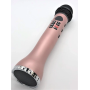 Портативный беспроводной Bluetooth Микрофон 598 L598 караоке с экраном Bluetooth и мощным динамиком Розовый