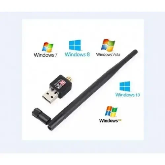 Wi-Fi адаптер з USB 2.0 зі знімною антеною LV-UW 10-2DB 150 Мбіт/с Wi-Fi приймач для ПК та Т2 приставки
