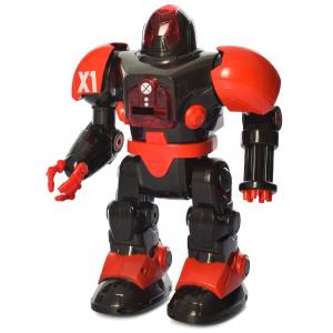 Детский игрушечный робот на радиоуправлении с световыми и звуковыми эффектами 27116 Робот стреляющий дисками