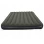 Надувной комфортный велюровый матрас Bestway 6716S Черный 152x203x25 см Двухспальный велюровый матрас