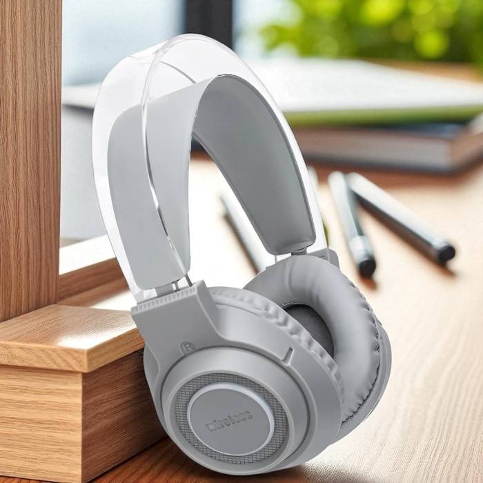 Накладные Bluetooth наушники с шумоподавлением и RGB-подсветкой BT600 Белый