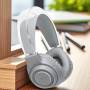 Накладные Bluetooth наушники с шумоподавлением и RGB-подсветкой BT600 Белый