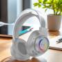 Накладные Bluetooth наушники с шумоподавлением и RGB-подсветкой BT600 Белый