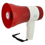 Акумуляторний гучномовець із записом голосу Megaphone UKC ER-22 Потужний рупор складний 15 Вт Біло-Червоний