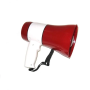 Акумуляторний гучномовець із записом голосу Megaphone UKC ER-22 Потужний рупор складний 15 Вт Біло-Червоний
