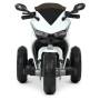 Трехколесный детский мотоцикл на аккумуляторе Yamaha с музыкой и световыми эффектами Bambi M 4622-1 Белый