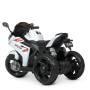 Трехколесный детский мотоцикл на аккумуляторе Yamaha с музыкой и световыми эффектами Bambi M 4622-1 Белый