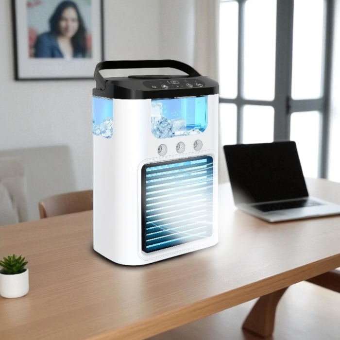 Мини-кондиционер 6 режимов с увлажнением и LED подсветкой Ice Cooler K918