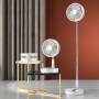 Складной телескопический вентилятор на аккумуляторе с 3 скоростями Folding Fan Белый