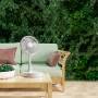 Складной телескопический вентилятор на аккумуляторе с 3 скоростями Folding Fan Белый