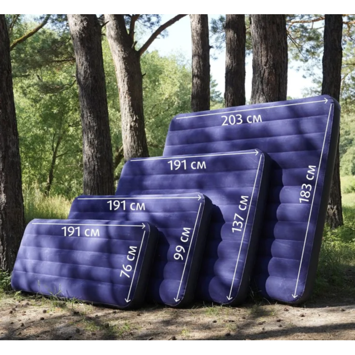 Велюровий надувний матрац Intex 191x76x25 см