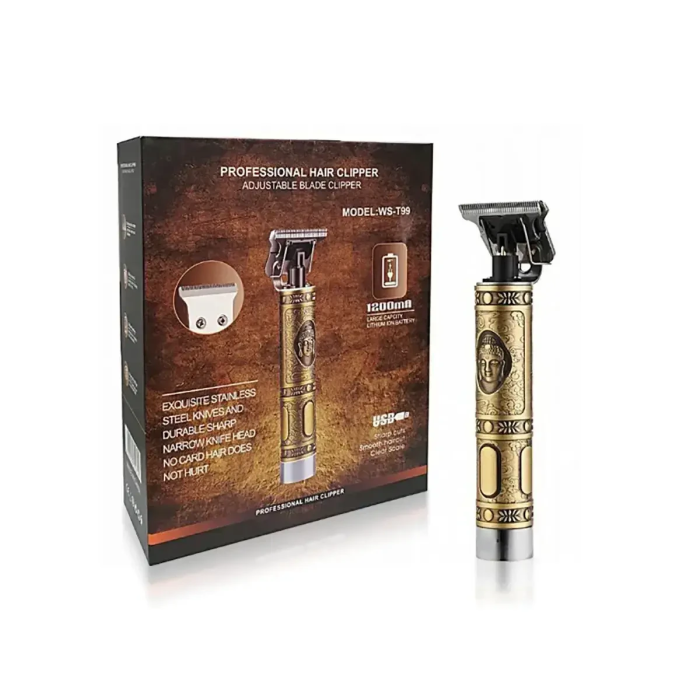 Триммер для окантовки рисунков и бороды Professional Hair Clipper WS-T99 Машинка для стрижки волос