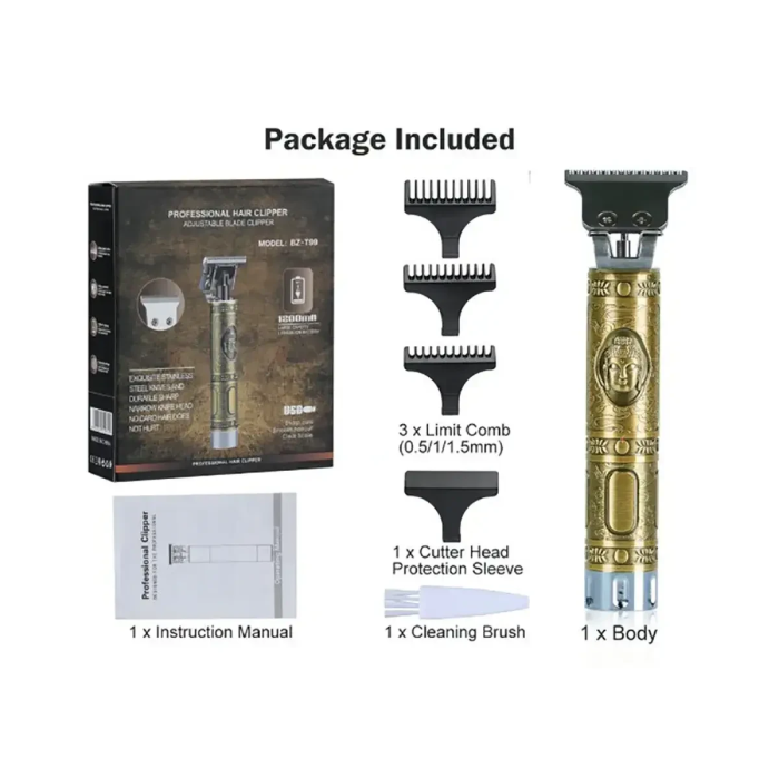 Триммер для окантовки рисунков и бороды Professional Hair Clipper WS-T99 Машинка для стрижки волос