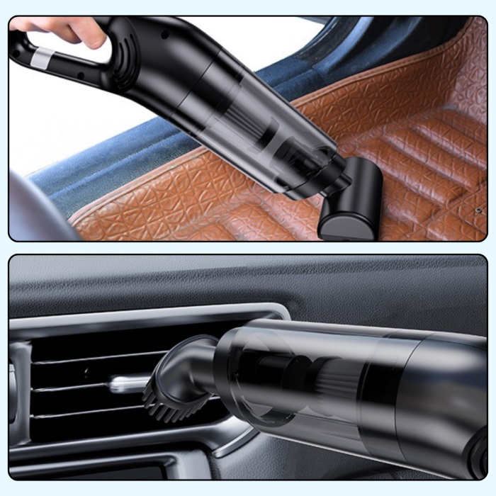 Акумуляторний автомобільний пилосос з насадками та USB-зарядкою Vacuum cleaner set