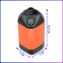 Переносний похідний душ з акумулятором та цифровим дисплеєм 4800 mAh