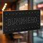 Світлодіодна LED вивіска "Відчинено" з живленням від розетки 48x25 см