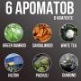 Автомобильный ароматизатор на аккумуляторе с 2 режимами распыления и 6 ароматами Черный