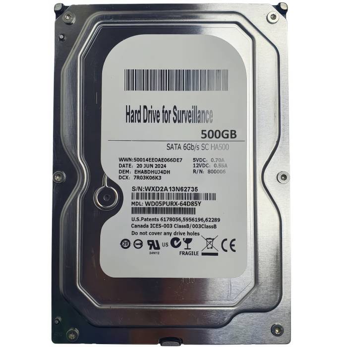 Жорсткий диск для комп'ютера на 500Gb Hard Disc 5400rpm 64MB 3.5 SATAIII