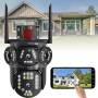 Камера видеонаблюдения 4G на 2 объектива 4+4Мп 3L-V30-4G XYS-A48-LD Черная