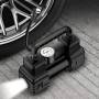 Автомобільний компресор з монометром та живленням від прикурювача Air pump 12V Чорний