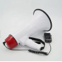 Ручной громкоговоритель с аккумулятором Megaphone UKC ER-55 Мощный рупор 12 Вт Бело-Красный