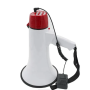 Ручной громкоговоритель с аккумулятором Megaphone UKC ER-55 Мощный рупор 12 Вт Бело-Красный