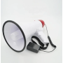 Ручной громкоговоритель с аккумулятором Megaphone UKC ER-55 Мощный рупор 12 Вт Бело-Красный