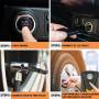 Автомобильный компрессор 12V с фонариком Мощный насос 100W для колес автомобиля