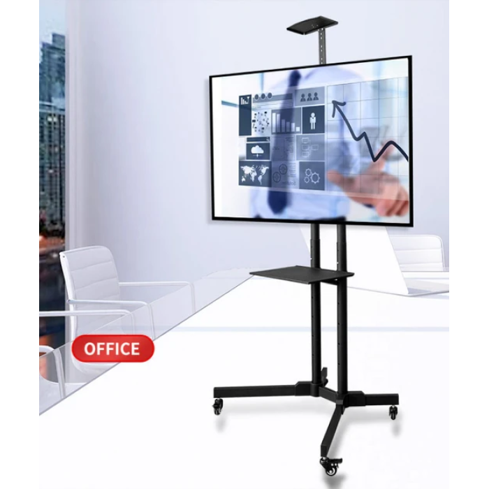 Пересувна стійка для телевізора 32-70 дюймів TV Cart 1500 Підлогова стійка для телевізора на коліщатках